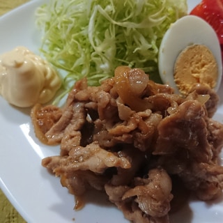 豚小間肉で！わが家のしょうが焼き♪